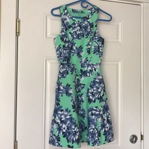 Green Floral J. Crew Dress